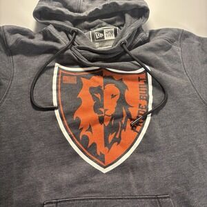 PRIDE‎ BUILT Men's Hoodie Size L Charcoal Gray Flag Graphic New Era Logo